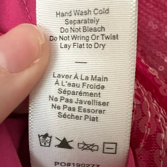 LIKELY Eve Sequin Mini Dress in Pink Fuchsia - Picture 9 of 9